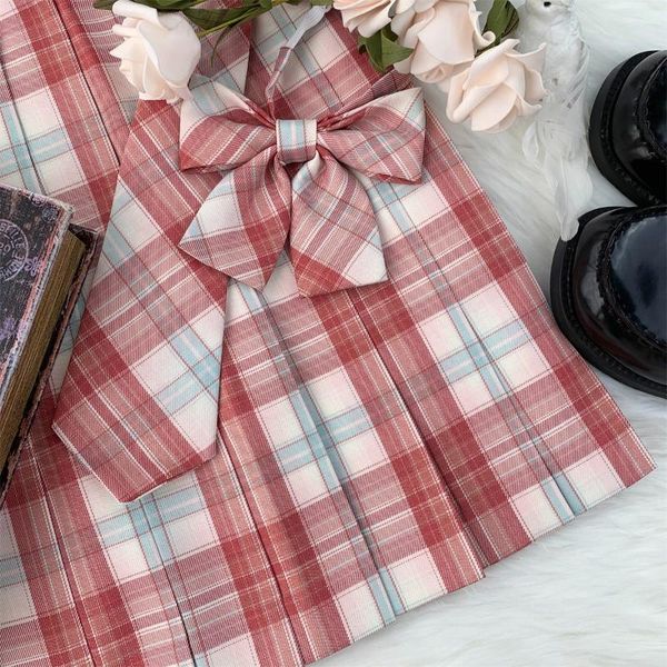 skirts flower field original design pink plaid checks pleated skirt good quality sharp pleats preppy style & necktie/neckbow, Black
skirts flower field original design pink plaid checks pleated skirt good quality sharp pleats preppy style & necktie/neckbow, Black
