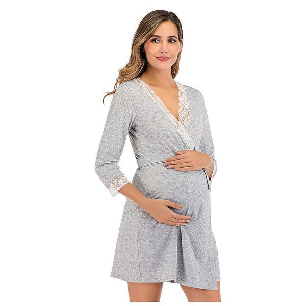 women pregnancy dresses v neck overlapping dress maternity lace splicing fashion pregnant womens clothing vestidos mama, White
women pregnancy dresses v neck overlapping dress maternity lace splicing fashion pregnant womens clothing vestidos mama, White