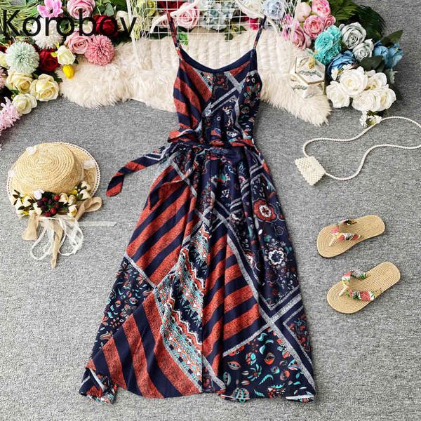 korobov casual v neck women dresses beach style print spaghetti strap female dress fashion high waist lacing boho vestidos mujer 210430, Black;gray
korobov casual v neck women dresses beach style print spaghetti strap female dress fashion high waist lacing boho vestidos mujer 210430, Black;gray
