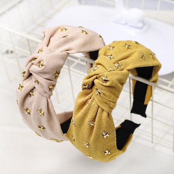 fashion women hair accessories soft gold star hairband handmade hoop casual turban wholesale1
fashion women hair accessories soft gold star hairband handmade hoop casual turban wholesale1