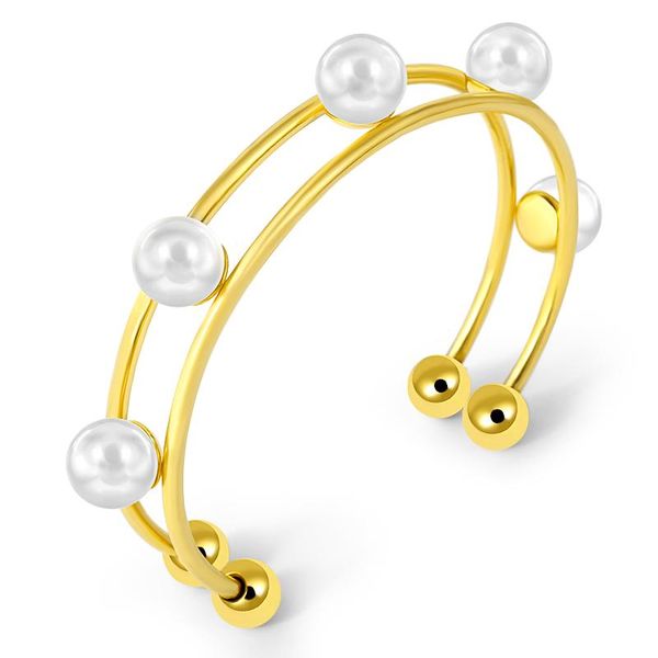 bangle 2021 style unique party jewelry simulated pearl stainless steel bracelet for women cuff charm bracelets wedding gift, Black
bangle 2021 style unique party jewelry simulated pearl stainless steel bracelet for women cuff charm bracelets wedding gift, Black