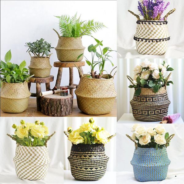 handmade bamboo storage baskets foldable laundry straw wicker rattan seagrass belly garden flower pot planter basket11
handmade bamboo storage baskets foldable laundry straw wicker rattan seagrass belly garden flower pot planter basket11