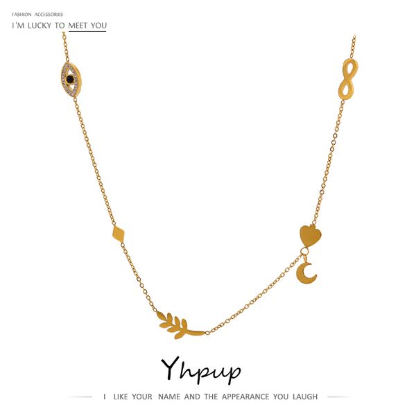 designer necklace luxury jewelry design stainless steel lucky charm gold color metal 18 k leaves eyes love pendant choker girls gift, Silver
designer necklace luxury jewelry design stainless steel lucky charm gold color metal 18 k leaves eyes love pendant choker girls gift, Silver