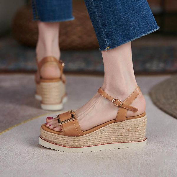 dress shoes women sandals 2021 summer luxury sandalia mujer zapaots chaussure talon femme genuine leather platform slides arrival, Black
dress shoes women sandals 2021 summer luxury sandalia mujer zapaots chaussure talon femme genuine leather platform slides arrival, Black
