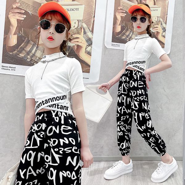 2021 Girls Clothes Jazz Tracksuit Summer Dancing Kids Hip Hop Letter T Shirt +Loose Pant 6 7 8 9 10 12 13 14 Years Children Sets, White top white pant
2021 Girls Clothes Jazz Tracksuit Summer Dancing Kids Hip Hop Letter T Shirt +Loose Pant 6 7 8 9 10 12 13 14 Years Children Sets, White top white pant