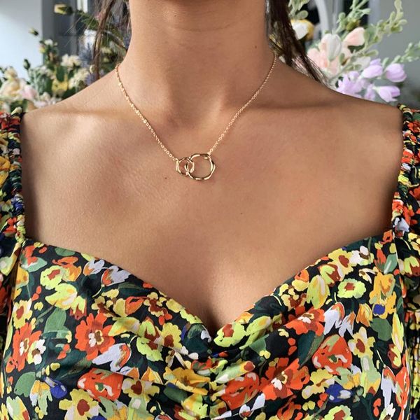 pendant necklaces phyanic fashion style double ring necklace gold color choker chain for women girls trendy jewelry accessories gift, Silver
pendant necklaces phyanic fashion style double ring necklace gold color choker chain for women girls trendy jewelry accessories gift, Silver