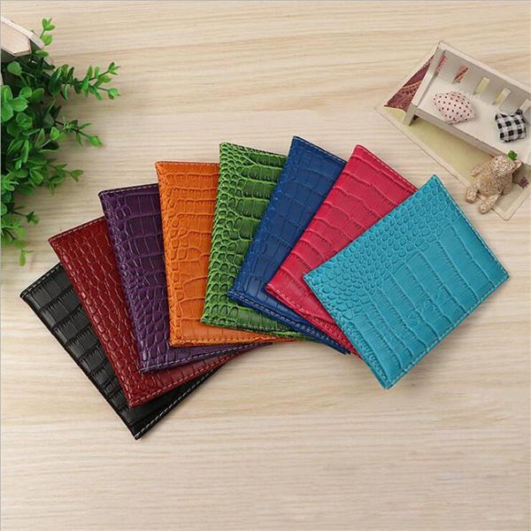 card holders 1pc fashion alligator pattern leather passport cover travel document holder case wallet, Brown;gray
card holders 1pc fashion alligator pattern leather passport cover travel document holder case wallet, Brown;gray