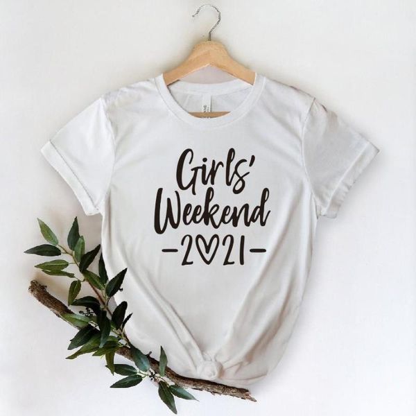 women's t-shirt girls weekend 2021 summer women fashion letter print short sleeve female casual o-neck cotton tees vintage party, White
women's t-shirt girls weekend 2021 summer women fashion letter print short sleeve female casual o-neck cotton tees vintage party, White