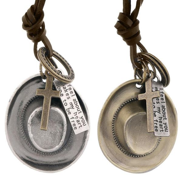 pendant necklaces simplicity europe and america cowhide retrop personality necklace creativity clothing hat accessories pull adjustment, Silver
pendant necklaces simplicity europe and america cowhide retrop personality necklace creativity clothing hat accessories pull adjustment, Silver