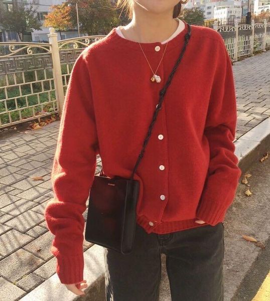 women's knits & tees cbafu french style single breasted long sleeve knitted cardigans women sweater autumn winter loose knitwear coat a, White
women's knits & tees cbafu french style single breasted long sleeve knitted cardigans women sweater autumn winter loose knitwear coat a, White