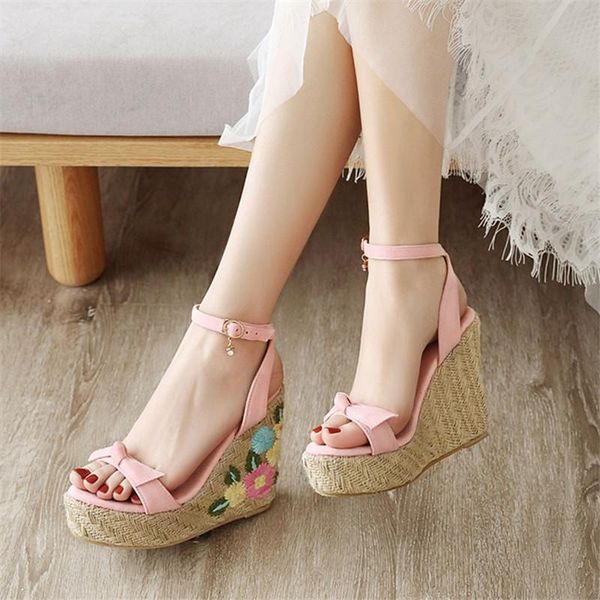 wedge sandals platform ankle strap woman sandal ladies summer shoes buckle fashion pink green blue heels, Black
wedge sandals platform ankle strap woman sandal ladies summer shoes buckle fashion pink green blue heels, Black