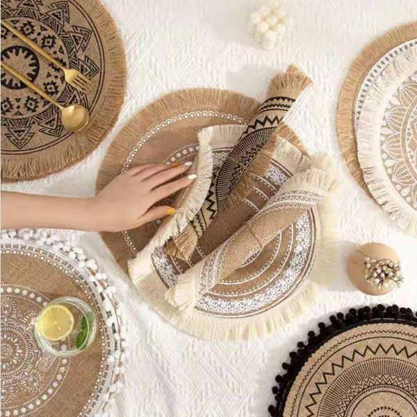 mats & pads simple useful flax washable bowl cup mat round coasters delicate for home
mats & pads simple useful flax washable bowl cup mat round coasters delicate for home