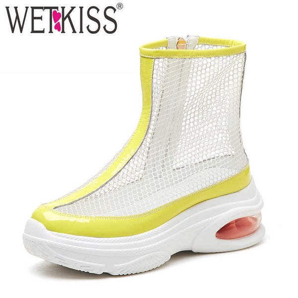 wetkiss summer ankle boots mesh women fashion casual boots white platform shoes female zip round toe cozy soft shoes girl 210630, Black
wetkiss summer ankle boots mesh women fashion casual boots white platform shoes female zip round toe cozy soft shoes girl 210630, Black