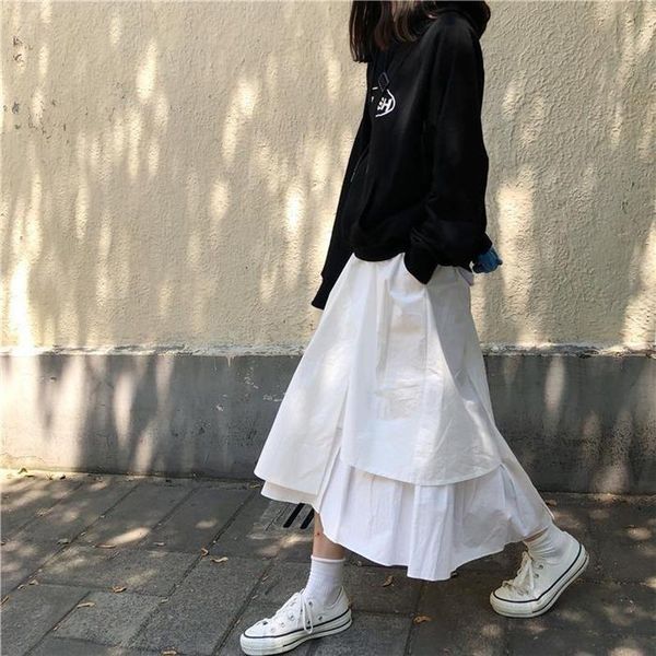 skirts women irregular harajuku solid a-line streetwear japanese style retro ulzzang all-match mid calf chic stylish fashion, Black
skirts women irregular harajuku solid a-line streetwear japanese style retro ulzzang all-match mid calf chic stylish fashion, Black