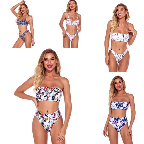 one-piece suits 2021 summer print beachwear women strapless bandeau strappy string swimsuit two piece bikini set high waist
one-piece suits 2021 summer print beachwear women strapless bandeau strappy string swimsuit two piece bikini set high waist