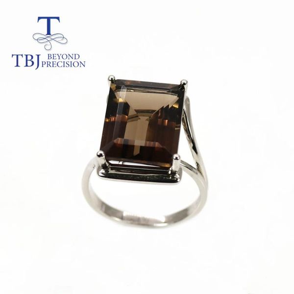 cluster rings tbj,classic natural smoky oct 12*16 big gemstone ring 925 sterling silver simple fashion women's fine gift, Golden;silver
cluster rings tbj,classic natural smoky oct 12*16 big gemstone ring 925 sterling silver simple fashion women's fine gift, Golden;silver