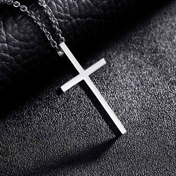 pendant necklaces titanium steel cross necklace for men women minimalist jewelry male female prayer chokers silver color gift
pendant necklaces titanium steel cross necklace for men women minimalist jewelry male female prayer chokers silver color gift