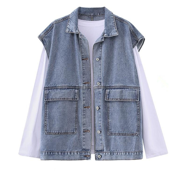denim jacket women 2021 spring and autumn new loose long-sleeved bottoming shirt korean version ins tooling denim vest women, Black;brown
denim jacket women 2021 spring and autumn new loose long-sleeved bottoming shirt korean version ins tooling denim vest women, Black;brown