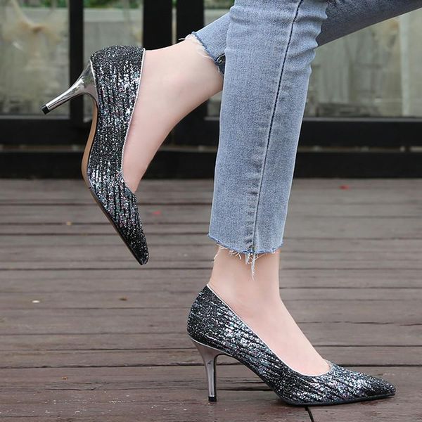 dress shoes women's stiletto pumps daily office banquet pointed high heels women quality wedding design, Black
dress shoes women's stiletto pumps daily office banquet pointed high heels women quality wedding design, Black