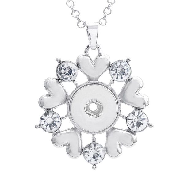pendant necklaces xl0017 rhinestone heart flower metal snap necklace fit 18mm buttons fashion diy fittings for jewelry, Silver
pendant necklaces xl0017 rhinestone heart flower metal snap necklace fit 18mm buttons fashion diy fittings for jewelry, Silver