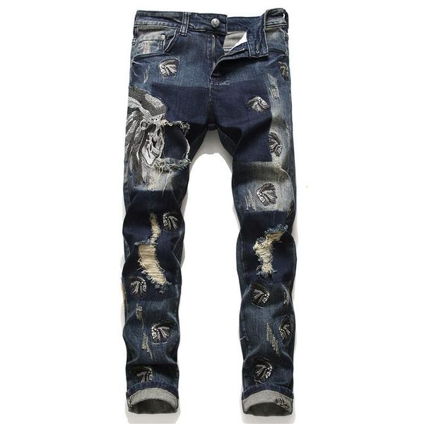 denim designer hole jeans ripped for men size 28-38 2021 spring autumn winter hip hop punk streetwear trouers men's, Blue
denim designer hole jeans ripped for men size 28-38 2021 spring autumn winter hip hop punk streetwear trouers men's, Blue
