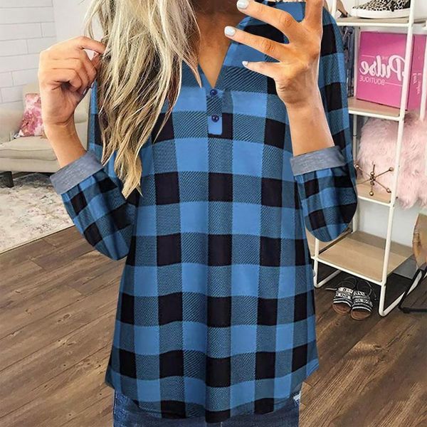 plaid printed women and bloues casual long sleeve pullover button shirt blusas para mujer plus size blouse women's blouses & shirts, White
plaid printed women and bloues casual long sleeve pullover button shirt blusas para mujer plus size blouse women's blouses & shirts, White