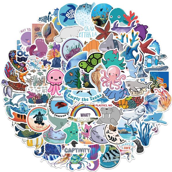 100pcs/set sea animals stickers graffiti lapcar suitcase skateboard guitar waterproof sticker
100pcs/set sea animals stickers graffiti lapcar suitcase skateboard guitar waterproof sticker