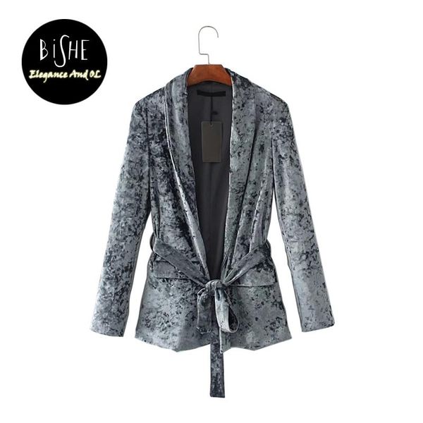 women's suits & blazers bishe 2021 spring women velvet blazer with belt long sleeve vintage elegant vlevet jackets ladies coats femini, White;black
women's suits & blazers bishe 2021 spring women velvet blazer with belt long sleeve vintage elegant vlevet jackets ladies coats femini, White;black
