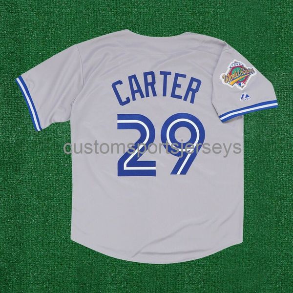 men women youth embroidery joe carter 1992 world series road grey jersey all sizes, Black
men women youth embroidery joe carter 1992 world series road grey jersey all sizes, Black