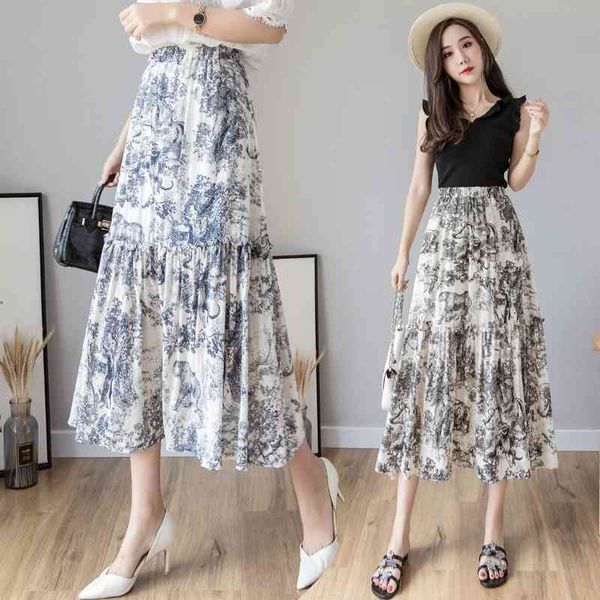 2019 summer runway women long skirt luxury vintage animal printing high waist pleated skirt fashion designer party maxi skirt mx200327, Black
2019 summer runway women long skirt luxury vintage animal printing high waist pleated skirt fashion designer party maxi skirt mx200327, Black