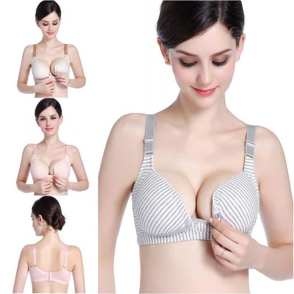 maternity intimates nursing bra straps gathered feeding cotton breathable pregnant women front open buckle, White
maternity intimates nursing bra straps gathered feeding cotton breathable pregnant women front open buckle, White