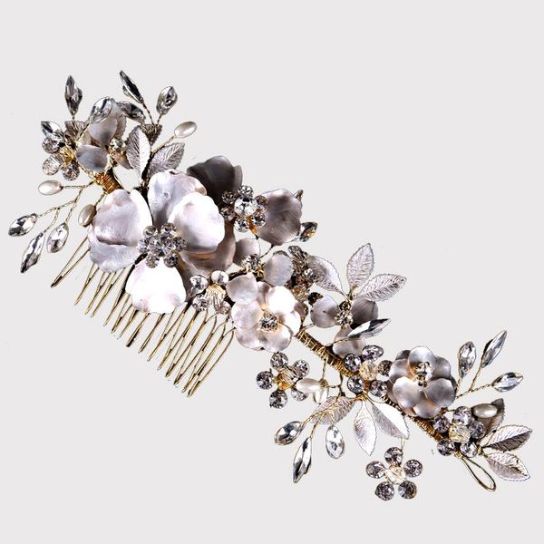 hair clips & barrettes fashion luxury wedding bridal comb vine headpiece with pearls rhinestones and flowers vines, Golden;silver
hair clips & barrettes fashion luxury wedding bridal comb vine headpiece with pearls rhinestones and flowers vines, Golden;silver