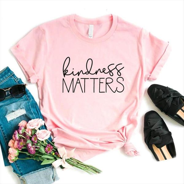 kindness matters letter print womens short sleeve o neck loose ladies summer fashion tee, White
kindness matters letter print womens short sleeve o neck loose ladies summer fashion tee, White