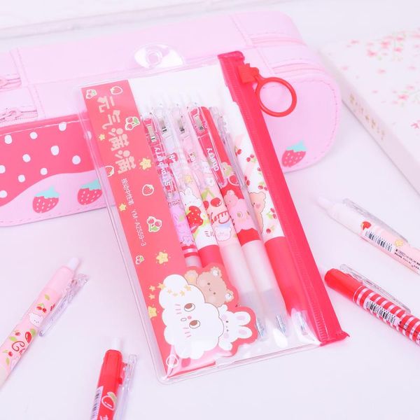 pcs/lot cartoon fruit bear press gel pen cute 0.5mm neutral pens for writing office school supplies stationery gift
pcs/lot cartoon fruit bear press gel pen cute 0.5mm neutral pens for writing office school supplies stationery gift