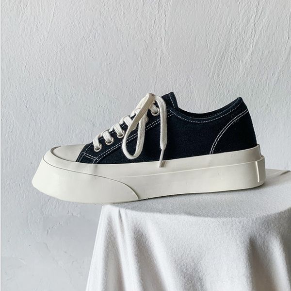 womens shoe 2021 new thick soles horseshoe shoe korean version casual canvas shoes female students platform shoes, Black;white
womens shoe 2021 new thick soles horseshoe shoe korean version casual canvas shoes female students platform shoes, Black;white