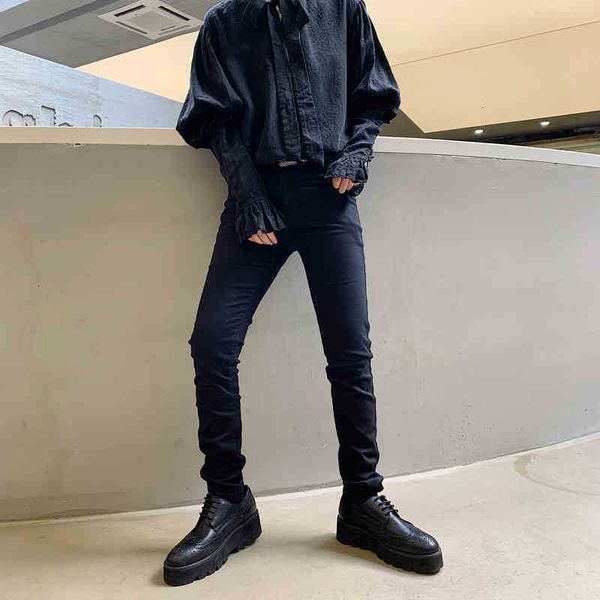 men's jeans jeans streetwear mens skinny black classic male fashion designer elastic slim fit stretch denim tcov, Blue
men's jeans jeans streetwear mens skinny black classic male fashion designer elastic slim fit stretch denim tcov, Blue