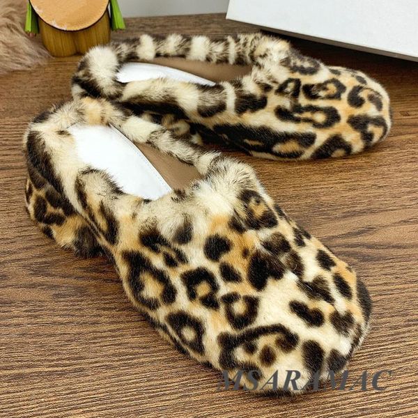 fur leopard print thick heel slippers leather round toe plush mules winter fashion street ladies outdoor, Black
fur leopard print thick heel slippers leather round toe plush mules winter fashion street ladies outdoor, Black