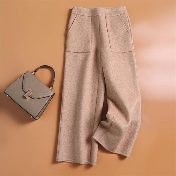winter high-end double-sided 90%wool casual pants for women fashion office lady wool wide leg female autumn warm women's & capris, Black;white
winter high-end double-sided 90%wool casual pants for women fashion office lady wool wide leg female autumn warm women's & capris, Black;white