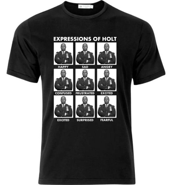 Brooklyn Nine Nine Expressions Of Holt Funny T Shirt Black, White;black