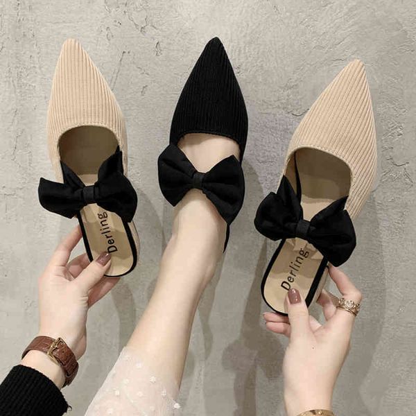 slippers women's shoes cover bow-knot toe mules for woman casual slippers square jump moccasins luxury med slides pointed mw8n, Black
slippers women's shoes cover bow-knot toe mules for woman casual slippers square jump moccasins luxury med slides pointed mw8n, Black