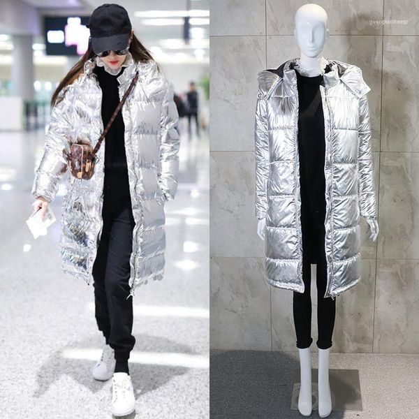 women basic silver hooded parkas winter jacket pockets thick warm padded coat solid casual loose outerwear, Black
women basic silver hooded parkas winter jacket pockets thick warm padded coat solid casual loose outerwear, Black