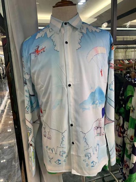 men's casual shirts uk0495 fashion 2021 runway luxury european design party style clothing, White;black
men's casual shirts uk0495 fashion 2021 runway luxury european design party style clothing, White;black