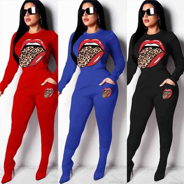 Two Piece Set Top Womens Pants And Strech Skinny Mouth Print Active Wear Casual Outfit Macthing Sets Wholesale Dropshipping, White
Two Piece Set Top Womens Pants And Strech Skinny Mouth Print Active Wear Casual Outfit Macthing Sets Wholesale Dropshipping, White