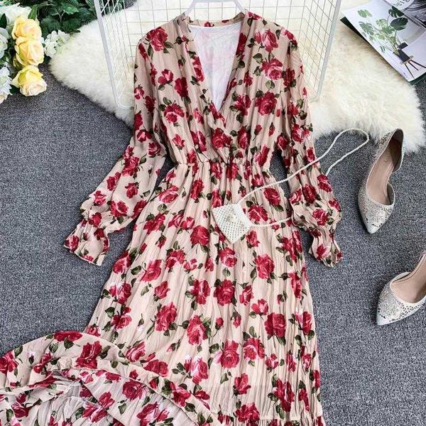 summer dress plus size female long loose broken flower women print floral vestidos beach style 210601, Black;gray
summer dress plus size female long loose broken flower women print floral vestidos beach style 210601, Black;gray