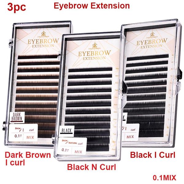 false eyelashes 3 pcs professional eyebrow extensions korean original black/dark brown mixed 4-8mm extension
false eyelashes 3 pcs professional eyebrow extensions korean original black/dark brown mixed 4-8mm extension