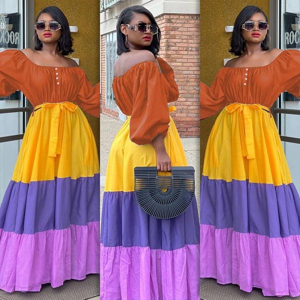 casual dresses spring colorful striped printed pleated long dress slash neck buttoned belt women off shoulder backless summer sexy, Black;gray
casual dresses spring colorful striped printed pleated long dress slash neck buttoned belt women off shoulder backless summer sexy, Black;gray
