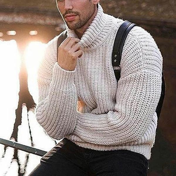 men's sweaters autumn winter men pure color turtleneck sweater long-sleeved pullover casual knit streetwear soft warm jumper male clot, White;black
men's sweaters autumn winter men pure color turtleneck sweater long-sleeved pullover casual knit streetwear soft warm jumper male clot, White;black