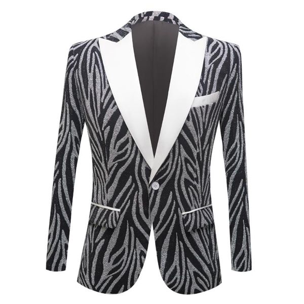 men's suits & blazers grey zebra print suit coat tuxedos shawl lapel men wedding high blazer fashion slim fit plus size business, White;black
men's suits & blazers grey zebra print suit coat tuxedos shawl lapel men wedding high blazer fashion slim fit plus size business, White;black