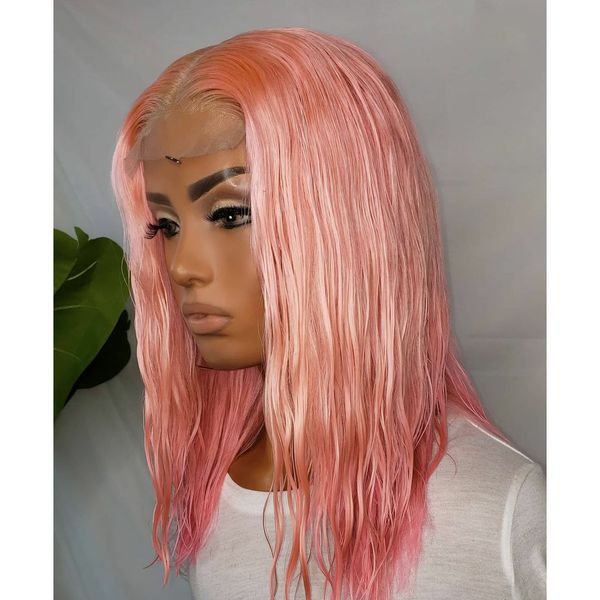 short bob part lace frontal wig natural part preplucked synthetic hair pink bob wig heat resistant for black women
short bob part lace frontal wig natural part preplucked synthetic hair pink bob wig heat resistant for black women