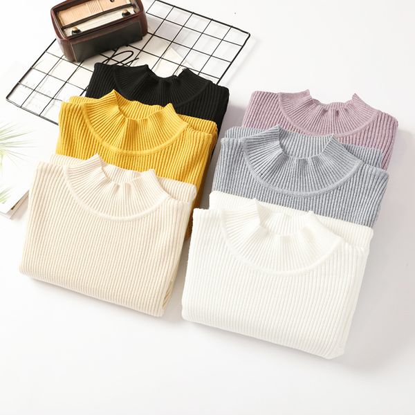 women's sweaters simple style turtleneck sweater women's unadorned slim solid color rib knit long sleeve bottoming jumpers pullove, White;black
women's sweaters simple style turtleneck sweater women's unadorned slim solid color rib knit long sleeve bottoming jumpers pullove, White;black